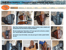Tablet Screenshot of bearriverholsters.com